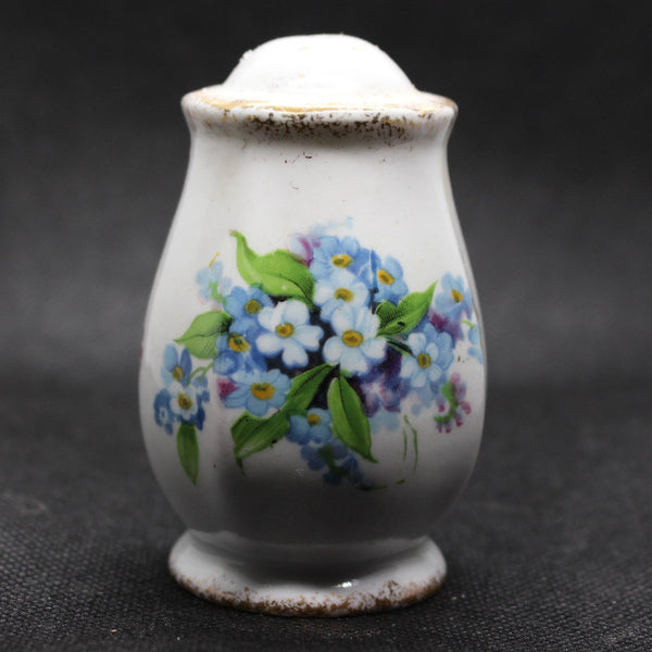 Vintage Bone China Flowered Salt and Pepper Shakers