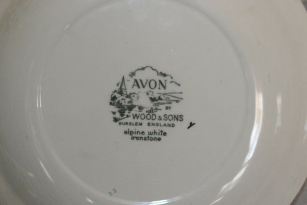 Assiette en pierre de fer Vintage Avon Woods and Son 25e anniversaire