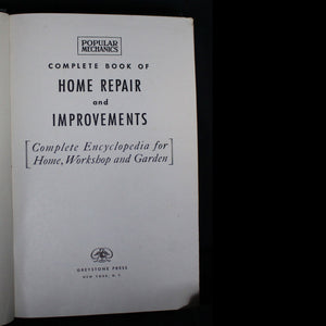 Vintage Popular Mechanics Complete Book of Home Repair and Improvements, 1949