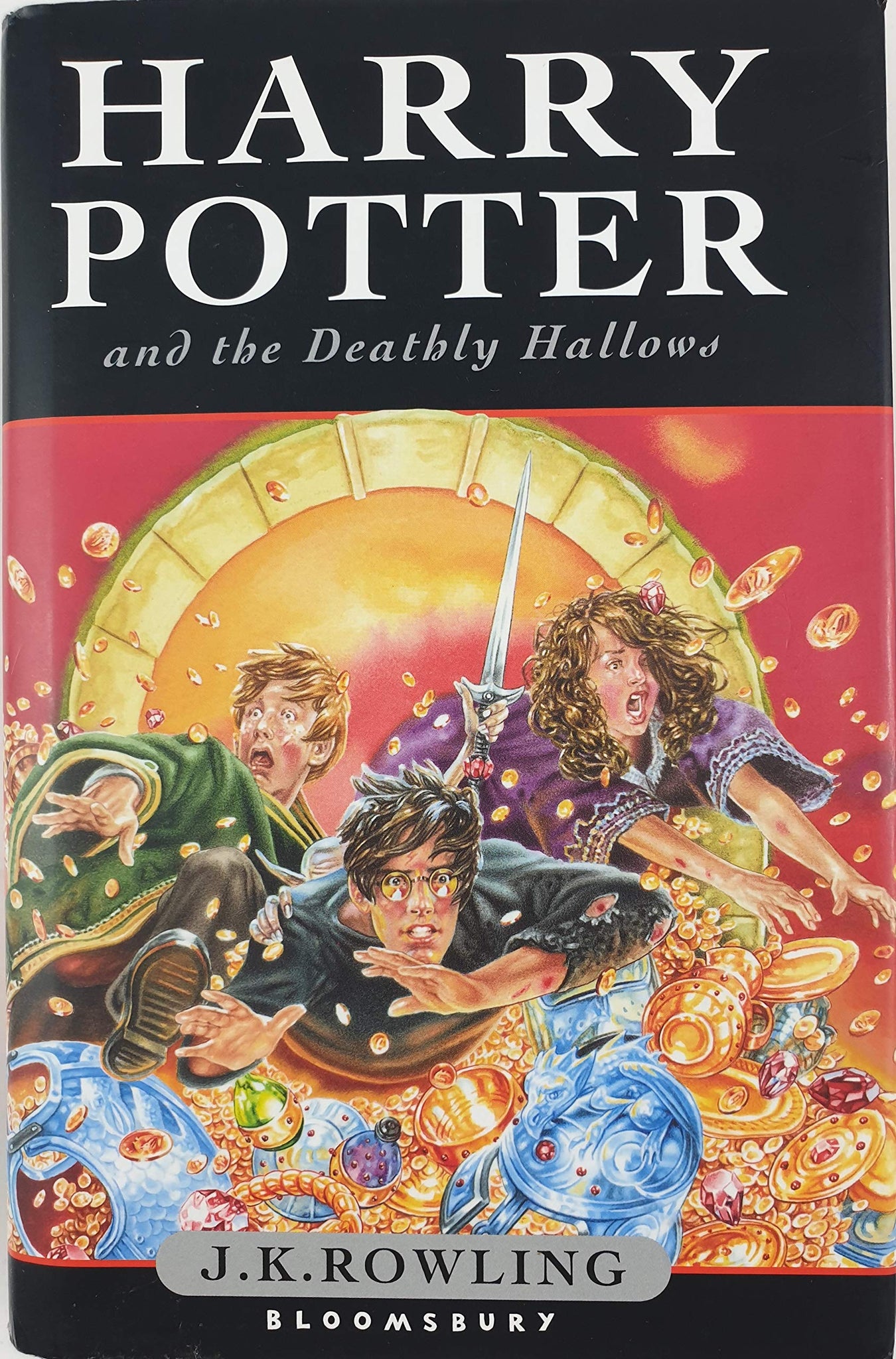 Hardcover, Canadian edition of Harry Potter and the Deathly Hollows printed by Rainforest Books