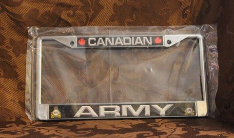 Supports de plaque d'immatriculation en métal de l'Armée canadienne