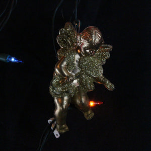 Gold Angel Set With Magnet Christmas Ornament