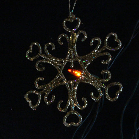 Gold Snowflake Christmas Ornament