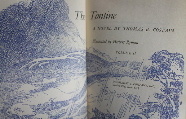 The Tontine Volume 2 by Thomas B Costain, First Edition 1955