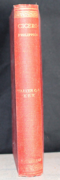 Vintage Cicero Philippics Translated To English by Walter Ker, 1933