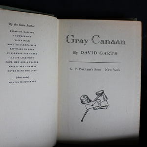 Vintage Hardcover First Edition Gray Canaan By David Garth, 1947