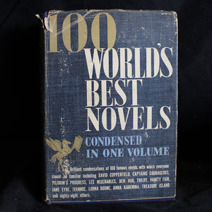Vintage Hardcover One Hundred World’s Best Novels Condensed edited by Edwin Grozier, 1940