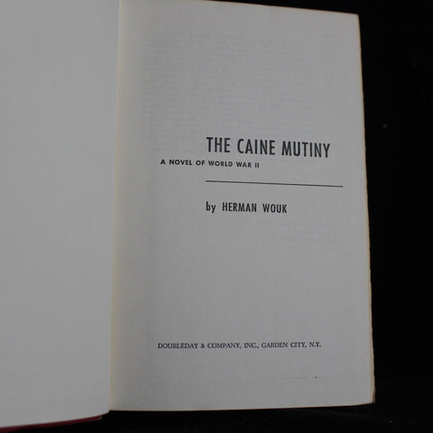 Vintage Hardcover First Edition The Caine Mutiny by Herman Wouk, 1951