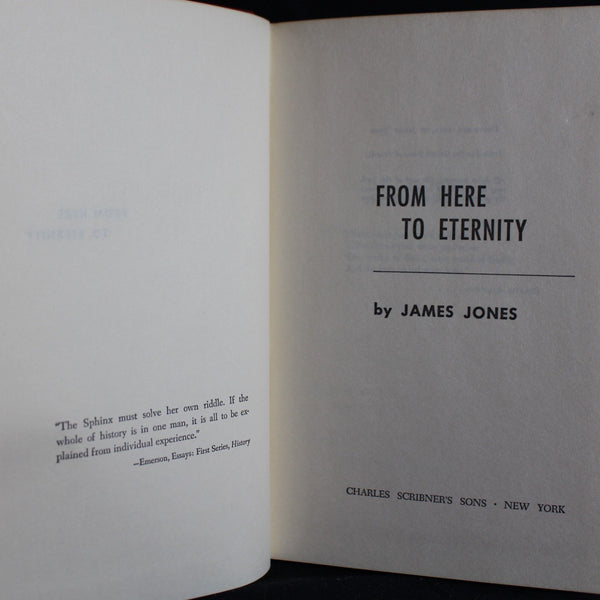 Vintage Hardcover First Edition From Here to Eternity by James Jones, 1951