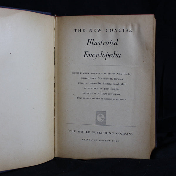 Hardcover New Concise Illustrated Encyclopedia by Nella Braddy, 1942