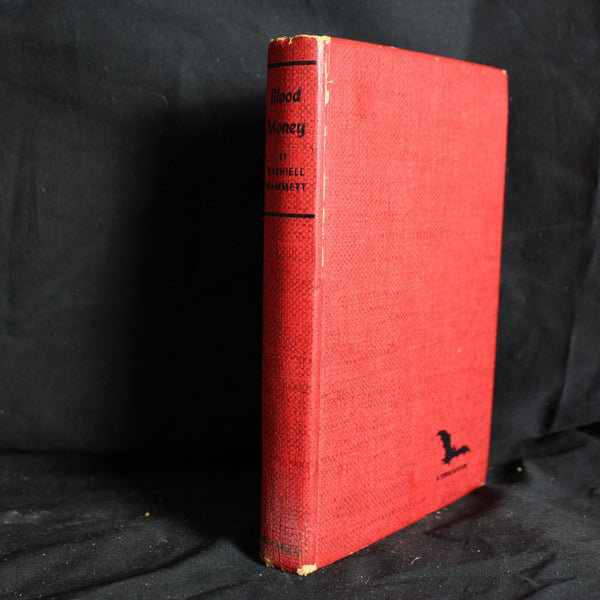 Vintage Hardcover Home First Printing of Blood Money by Dashiell Hammett printed in 1943.