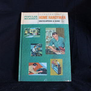 Vintage Hardcover Popular Mechanics Illustrated Home Handyman Encyclopedia & Guide Volume 1, 1961