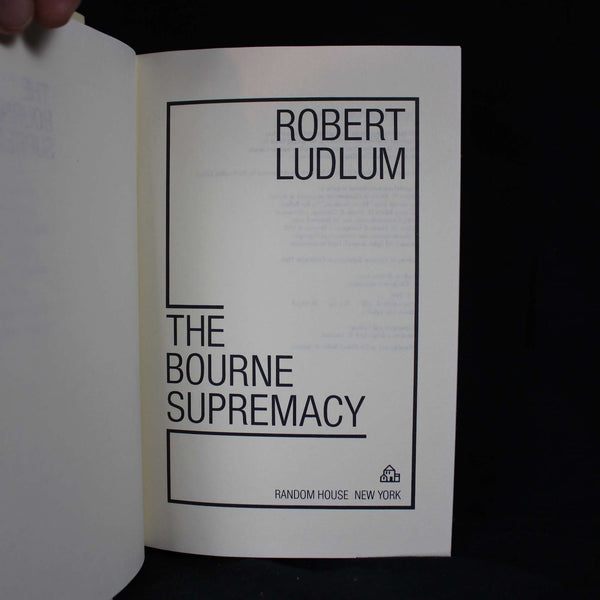 Hardcover First Edition The Bourne Supremacy by Robert Ludlum. 1986