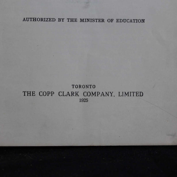 Rare Vintage Ontario Public School Health Book, 1925