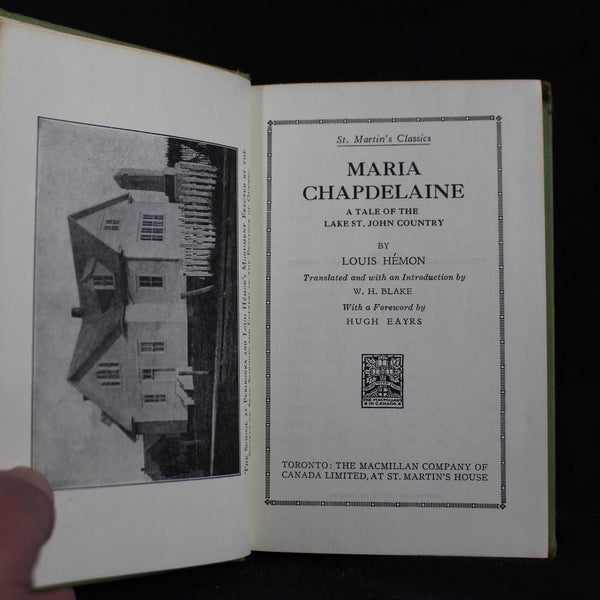 Vintage Maria Chapdelaine by Louis Hémon, c1921