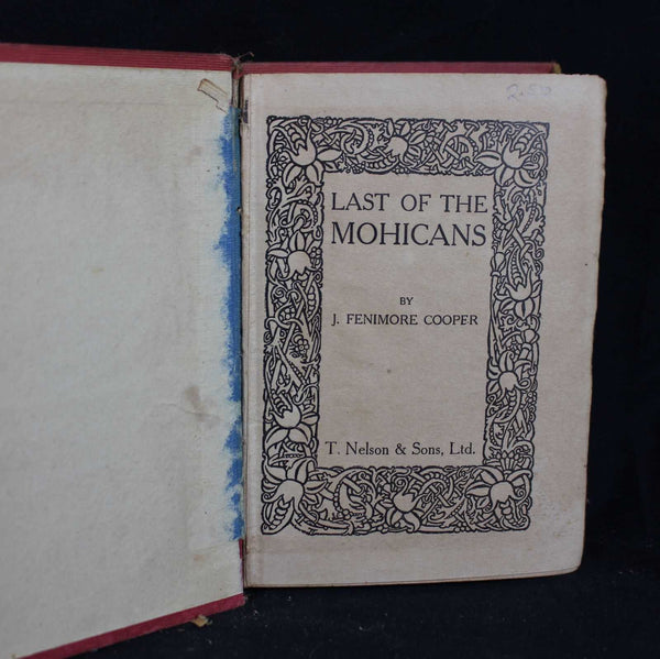 Vintage Hardcover The Last of the Mohicans by James Fenimore Cooper