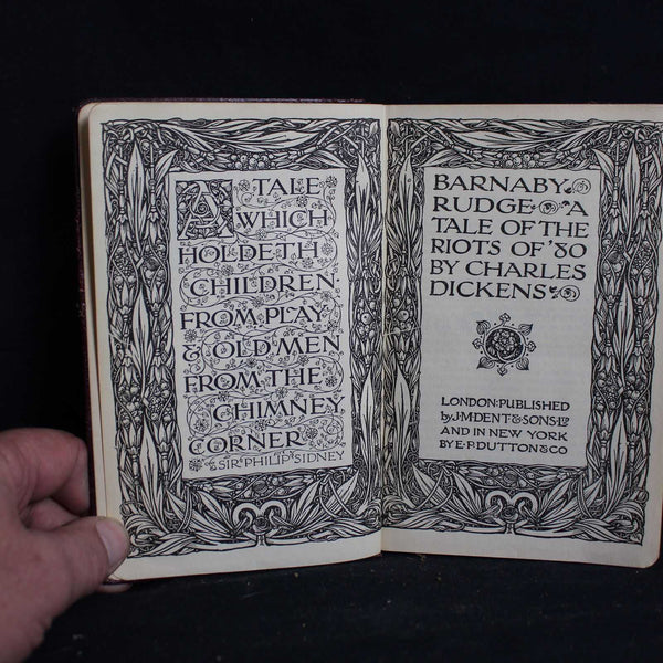 Vintage Hardcover Barnaby Rudge: A Tale of the Riots of Eighty by Charles Dickens, 1913
