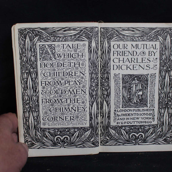 Vintage Hardcover Our Mutual Friend by Charles Dickens, 1912