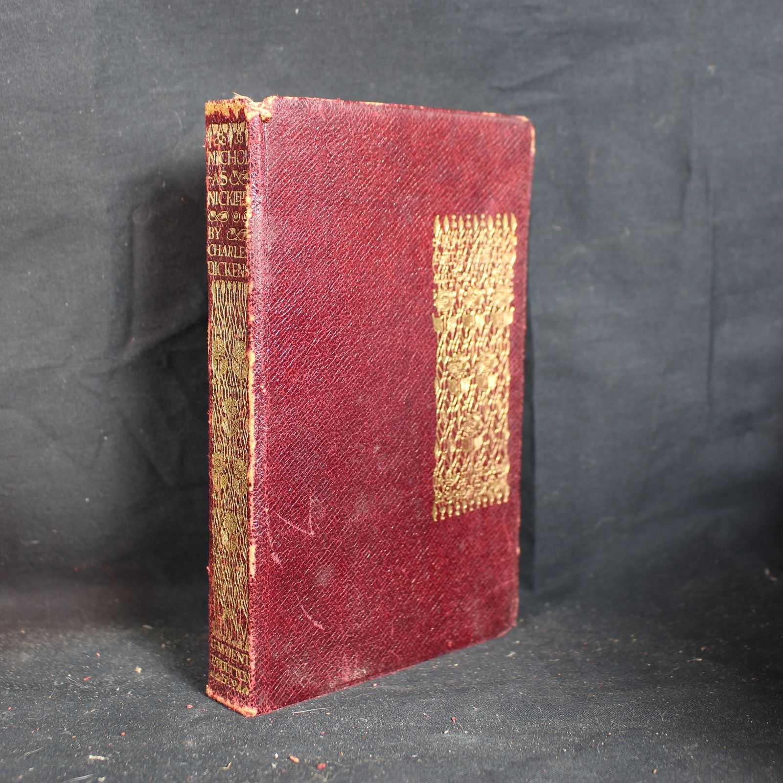 Vintage Hardcover Nicholas Nickleby by Charles Dickens, 1912