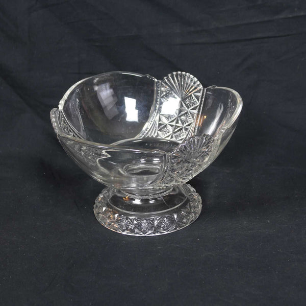 Vintage Crystal Pedestal Bowl