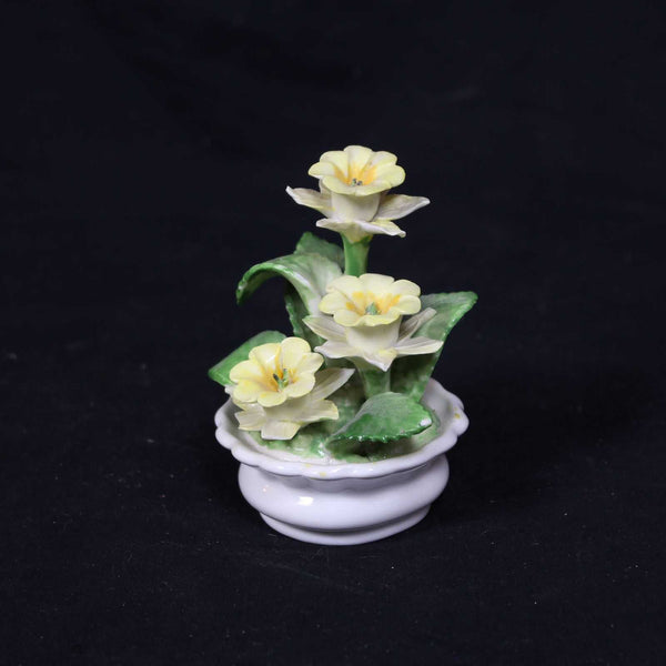 Vintage Hand Made Radnor Bone China Flowers in Pot - Staffordshire England