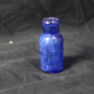Vintage Colbalt Blue Glass Bromo Seltzer Bottle