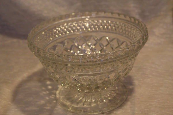 Vintage Wexford Glass Pedestal Serving Bowl