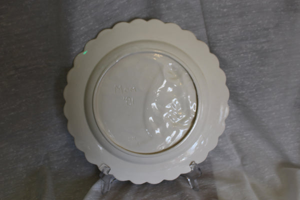 Vintage Handmade Ceramic Plate For Mother