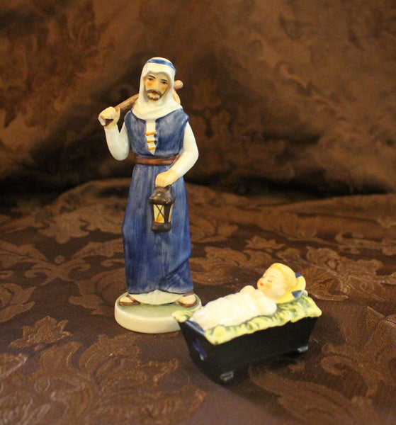 Rare Vintage Goebel Hummell Joseph and Jesus In The Manger Look What I've Got