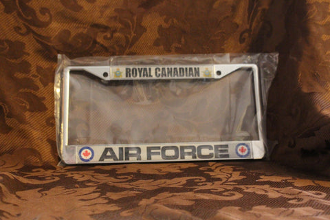 Portamatrículas de metal de la Royal Canadian Air Force