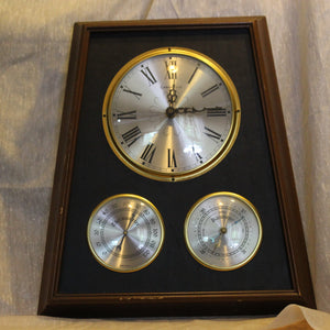 Vintage - Caravelle - Weather Station - Thermometer Barometer Wall Clock Look What I've Got