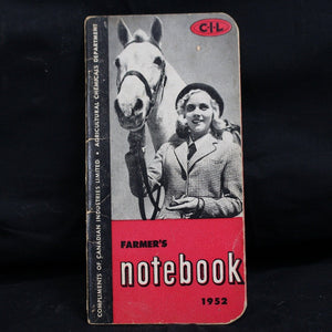 Vintage 1952 Farmers Notebook From C-I-L