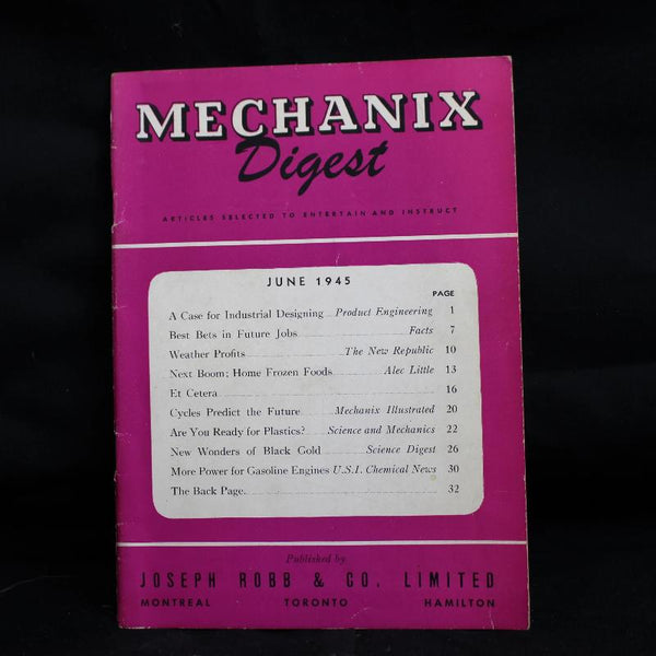 Vintage Mechanix Digest - June 1945