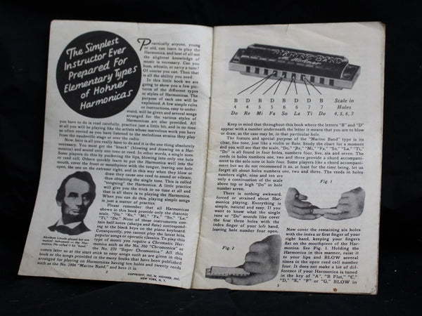Vintage Harmonica Playing Made Easy - 1937 Instructional Booklet