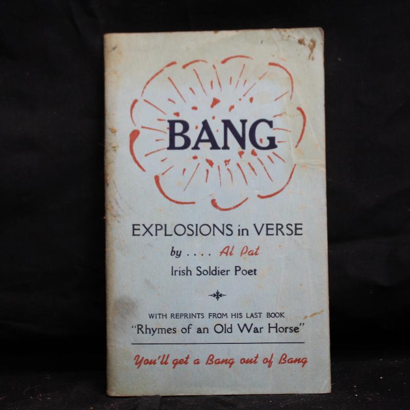 Vintage Booklet Bang, Explosions in Verse by Al Pat - 1944