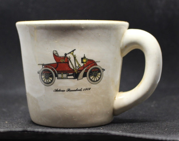 Vintage Mid-Century Coffee Cup With Autocar Runabout 1902 On It
