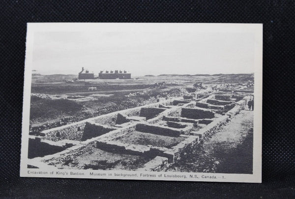 Kings Bastion Vintage Miniature View Black and White Album of 10 Fortress Louisbourg, Nova Scotia 1955 Postcards, Never Used