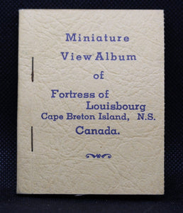 Vintage Miniature View Black and White Album of 10 Fortress Louisbourg, Nova Scotia 1955 Postcards, Never Used
