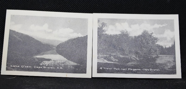 Lake O'Law and Margaree Vintage Lot of 20 Cape Breton, Nova Scotia Black and White Mini Postcards 1955, Never Used