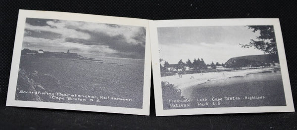 Neil Harbour Vintage Lot of 20 Cape Breton, Nova Scotia Black and White Mini Postcards 1955, Never Used