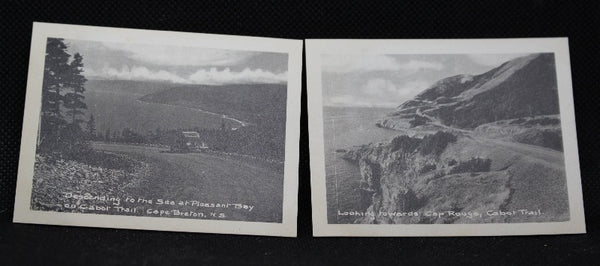 Pleasant Band and Cabot Trail Vintage Lot of 20 Cape Breton, Nova Scotia Black and White Mini Postcards 1955, Never Used