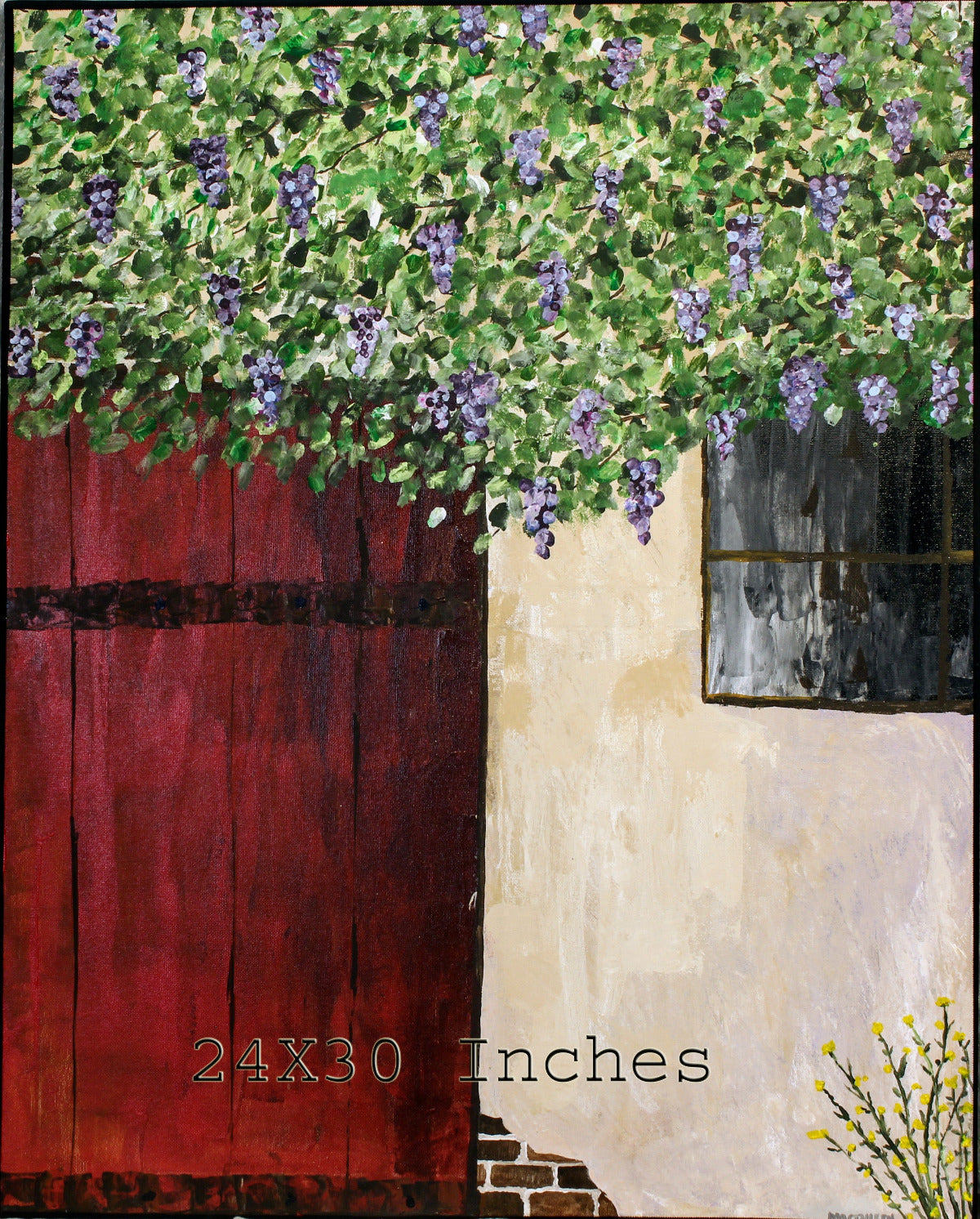 New Original Acrylic Painting Blooming Door - 191