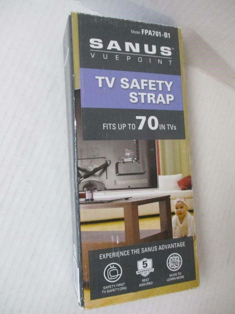Sangle de sécurité pour téléviseur Vuepoint de Sanus - Noir