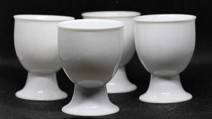 Set Of 4 Porcelain Egg Cups