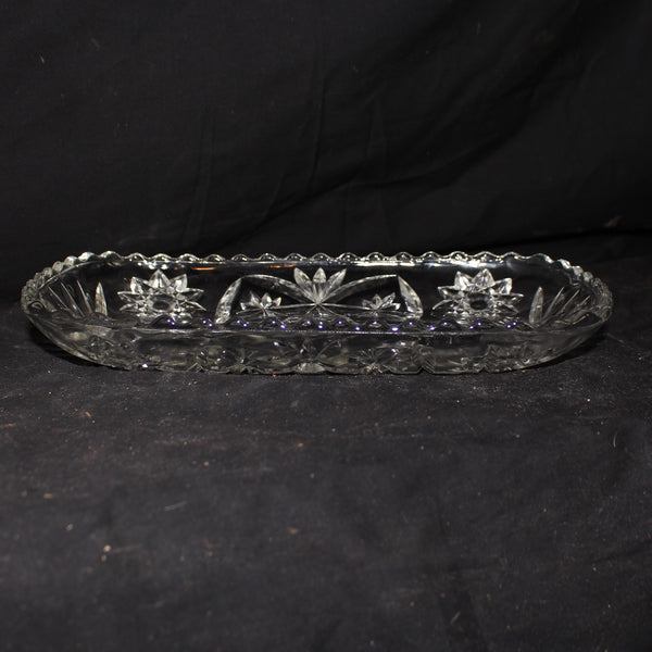 SOLD! Vintage Pinwheel Crystal Dish