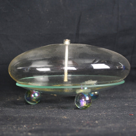 SOLD! Clear Glass Refillable Liquid Oil Lamp