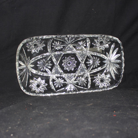 Plat en cristal Vintage Pinwheel