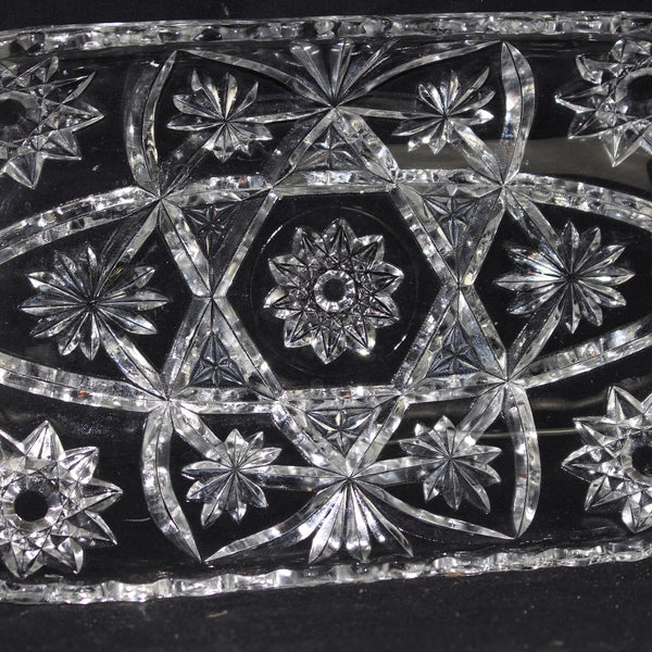 SOLD! Vintage Pinwheel Crystal Dish